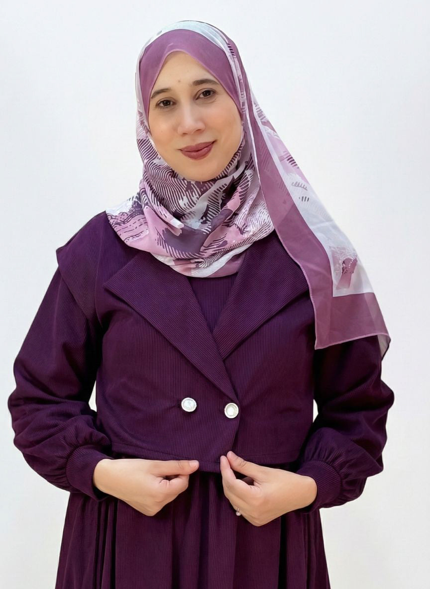 فستان لورا بنفسجي