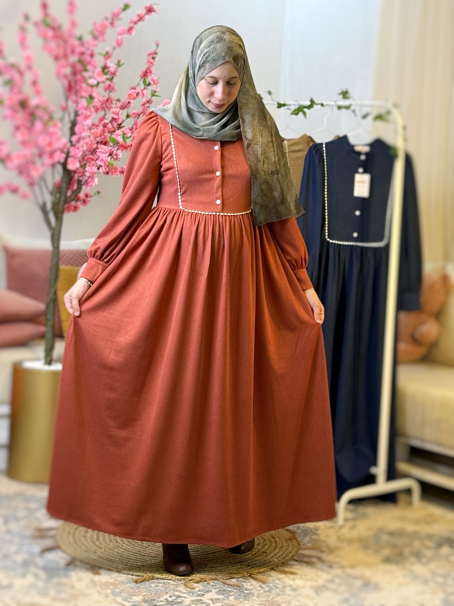 Robe SANDIA Rouge Brique