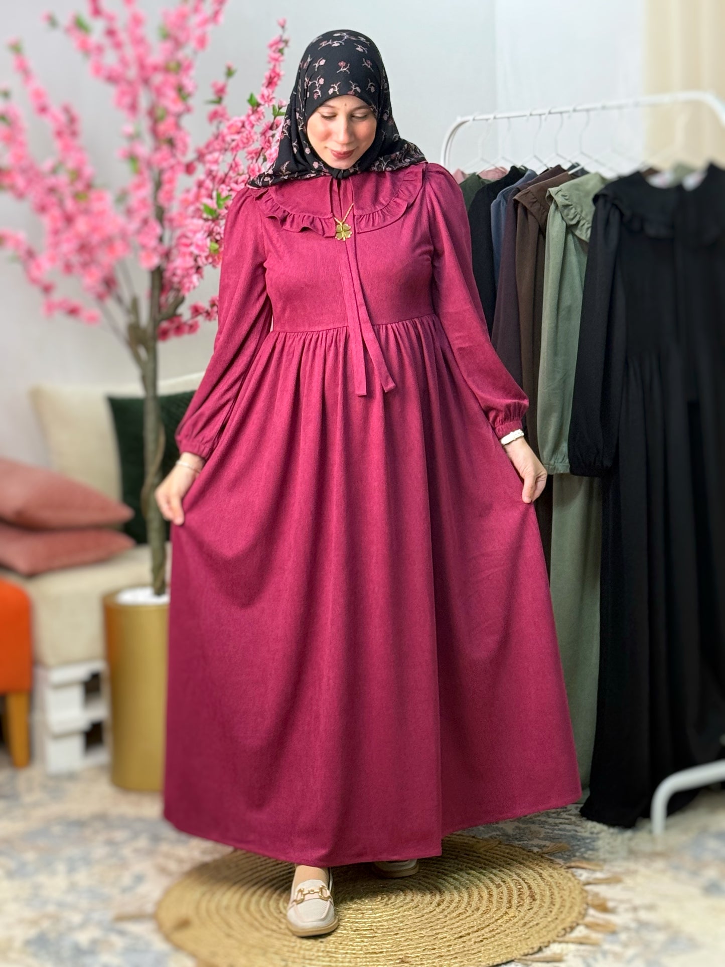 Robe NISRINE Bordeaux