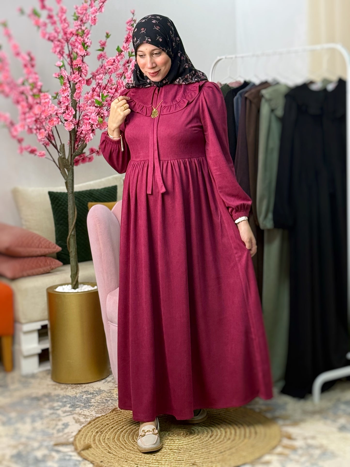 Robe NISRINE Bordeaux