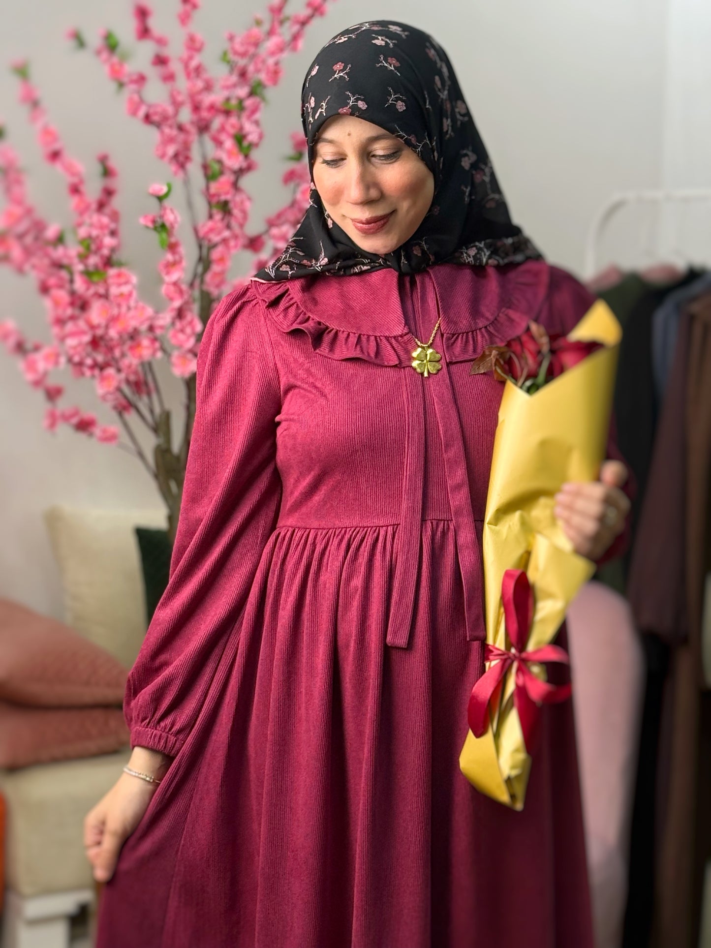 Robe NISRINE Bordeaux