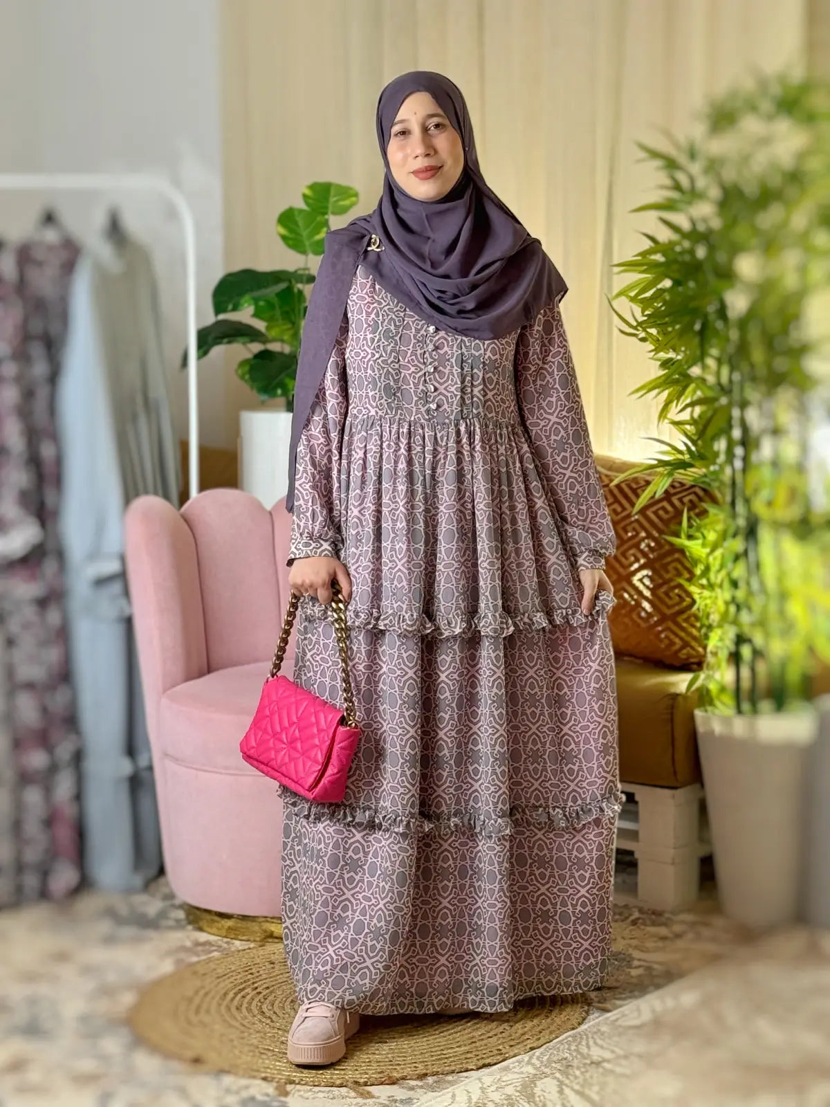 Robe FAYZA GEO Rose