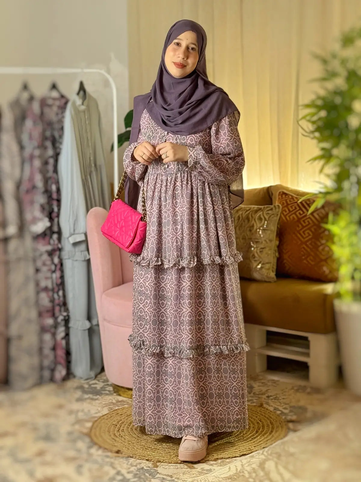 Robe FAYZA GEO Rose