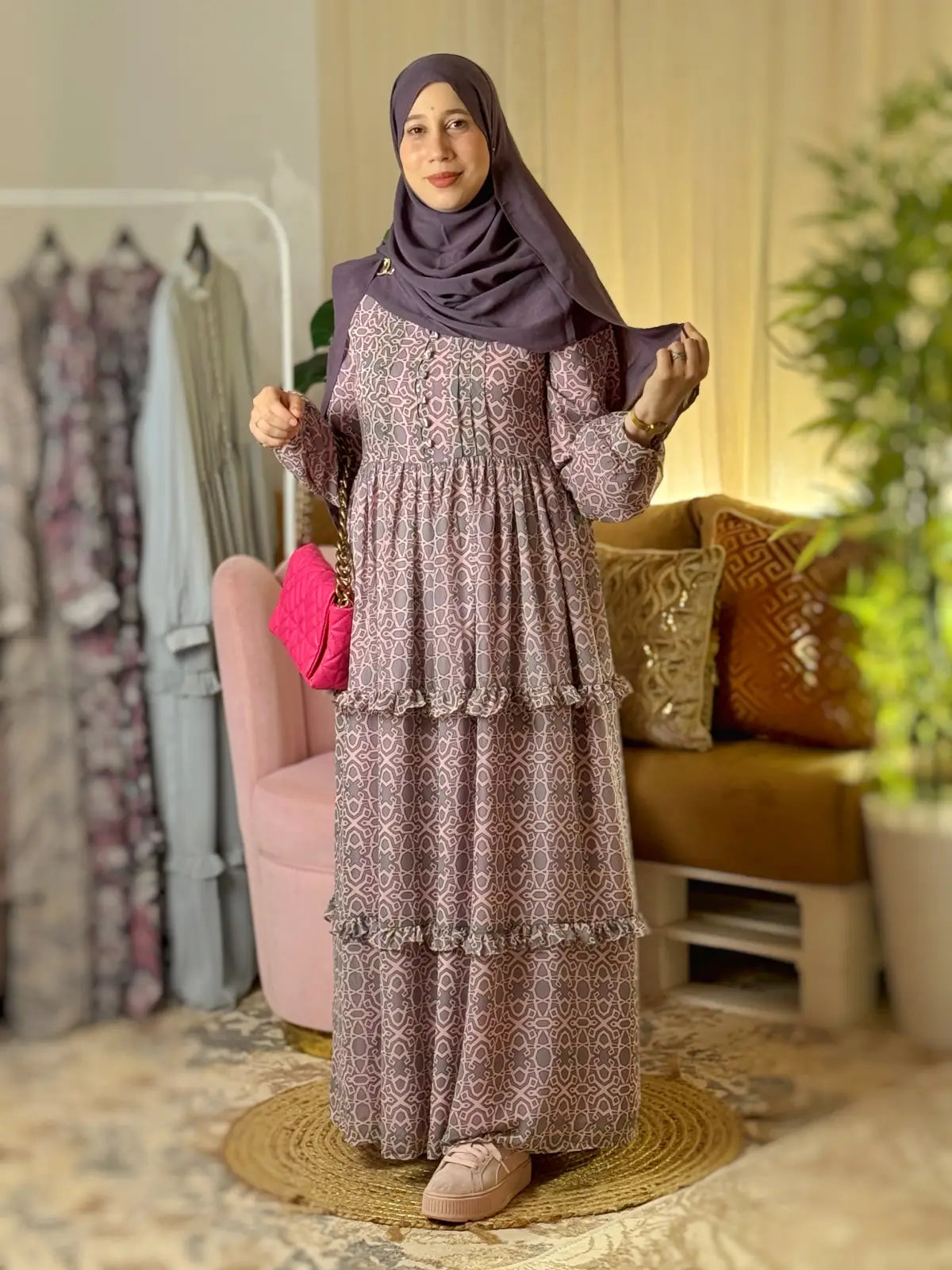 Robe FAYZA GEO Rose