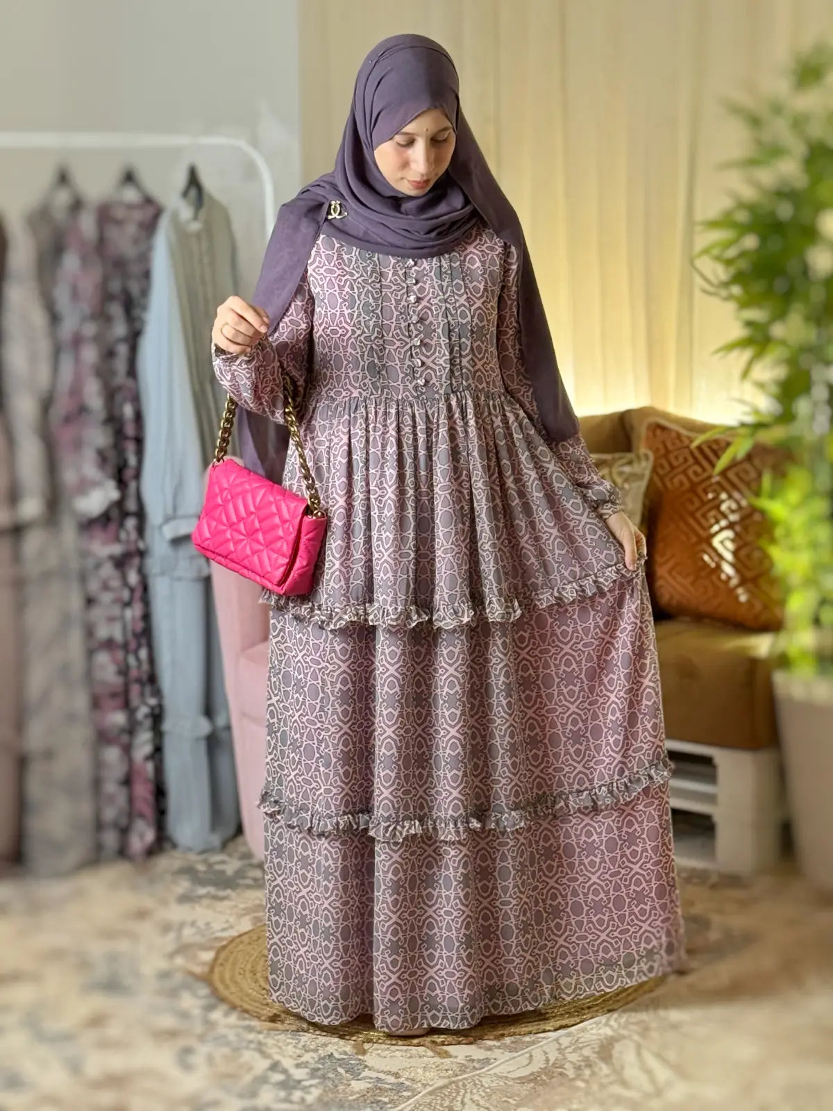 Robe FAYZA GEO Rose