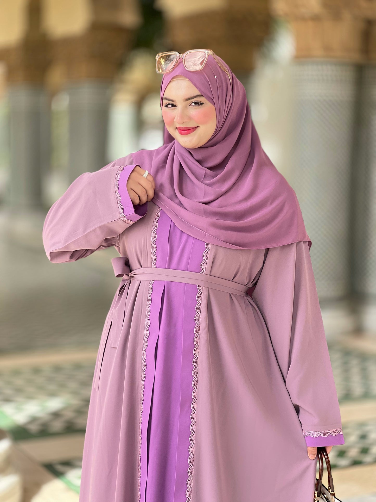 ABAYA HALA MAUVE