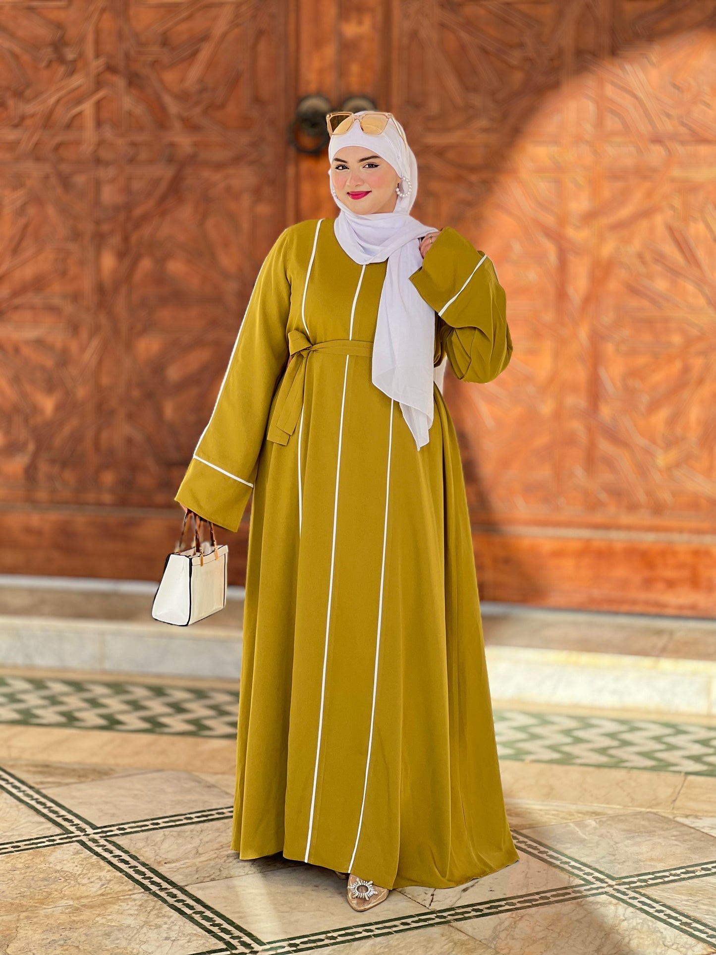 ABAYA BAYAN MOUTARDE