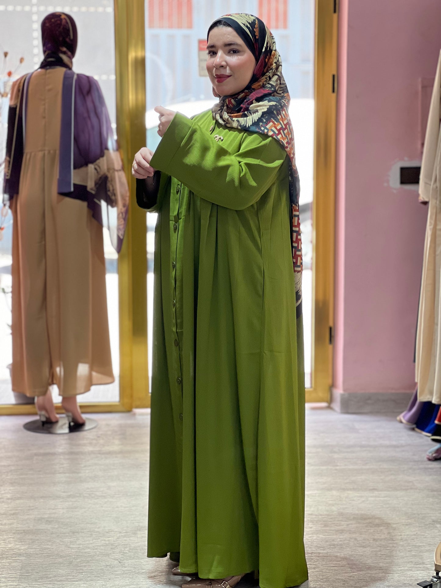 ABAYA MARAM Vert
