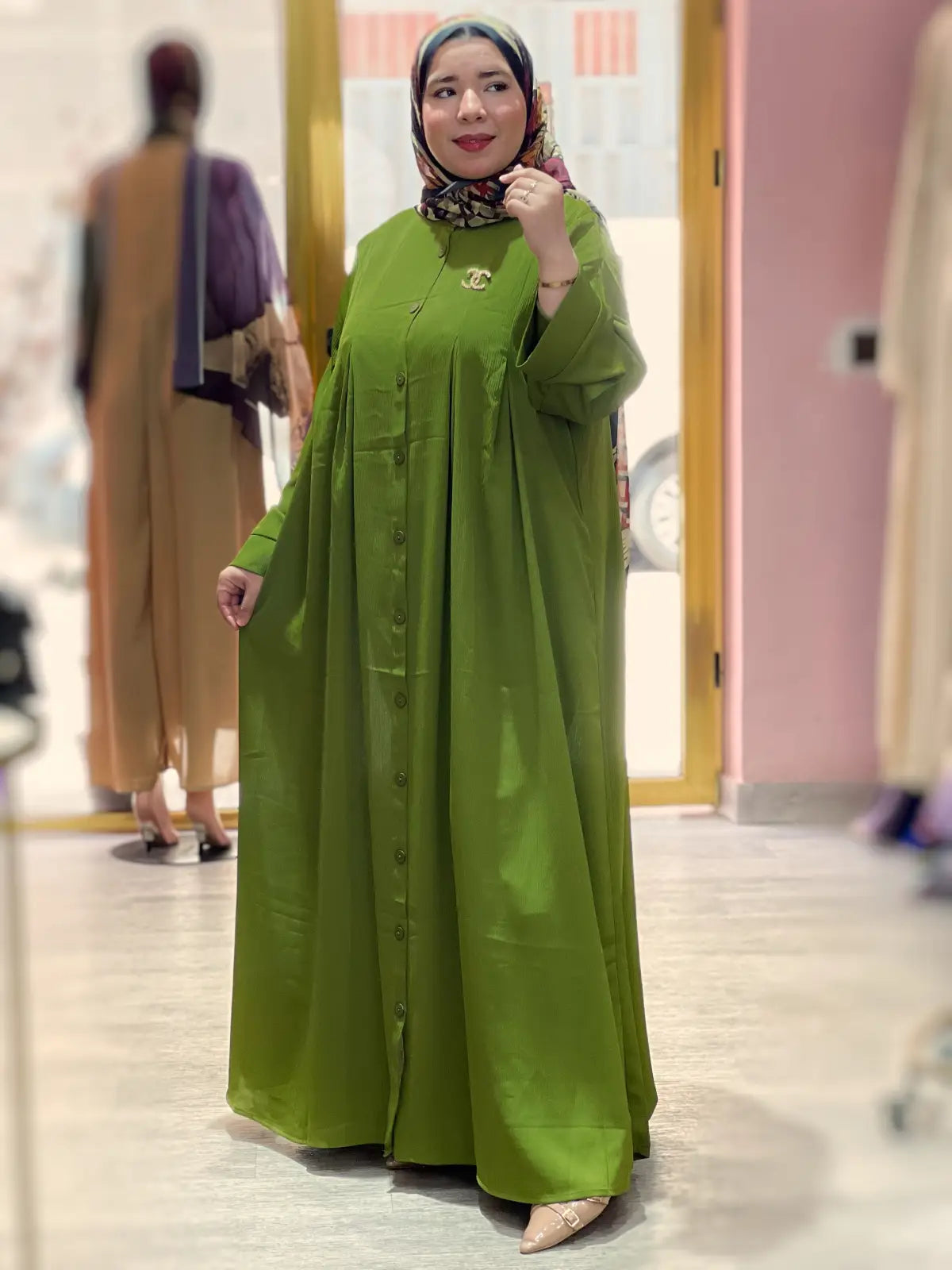 ABAYA MARAM Vert
