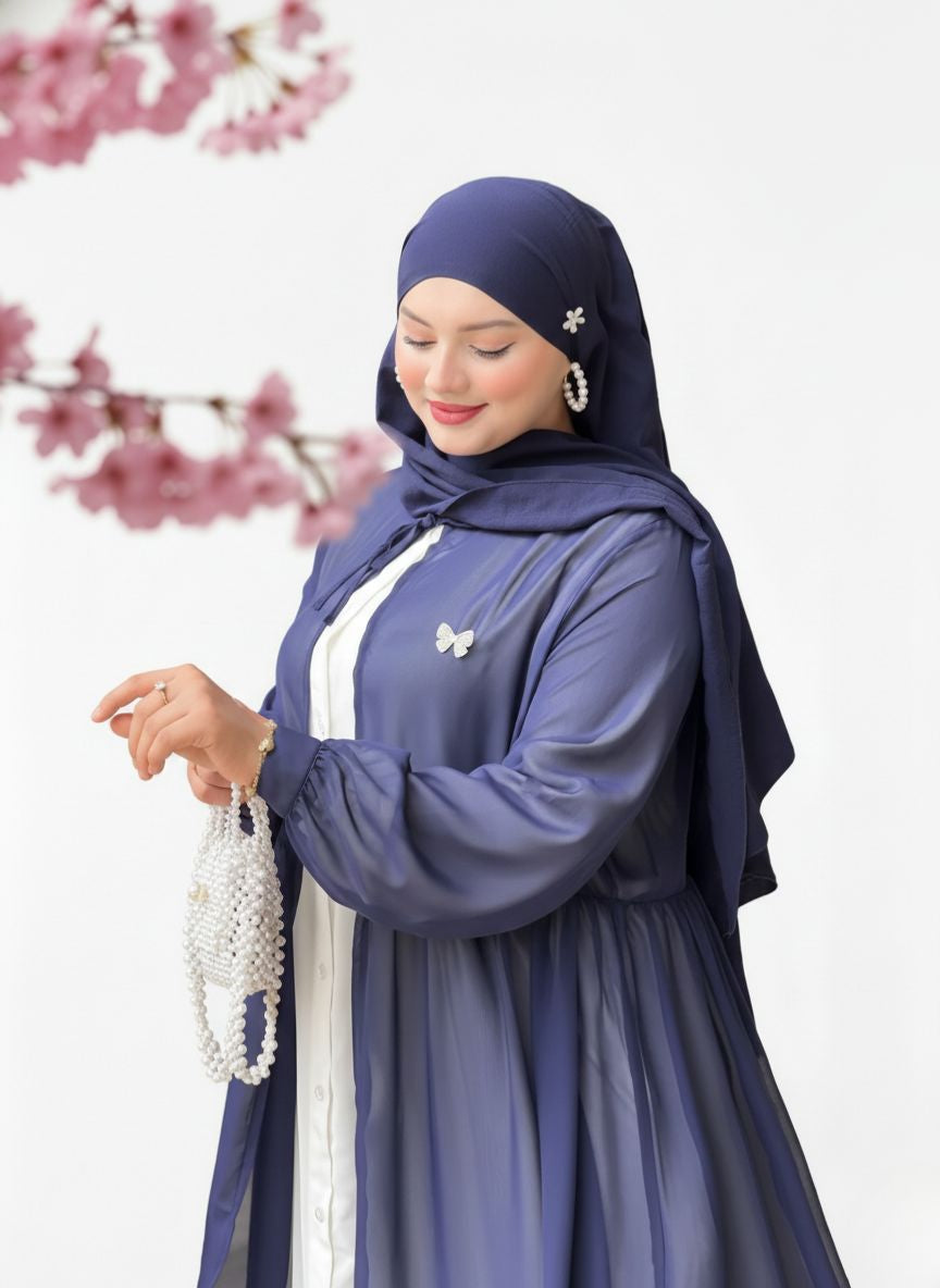 عباية يمامة أزرق بحري