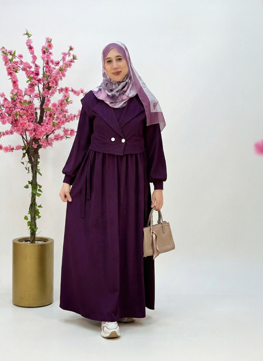 فستان لورا بنفسجي