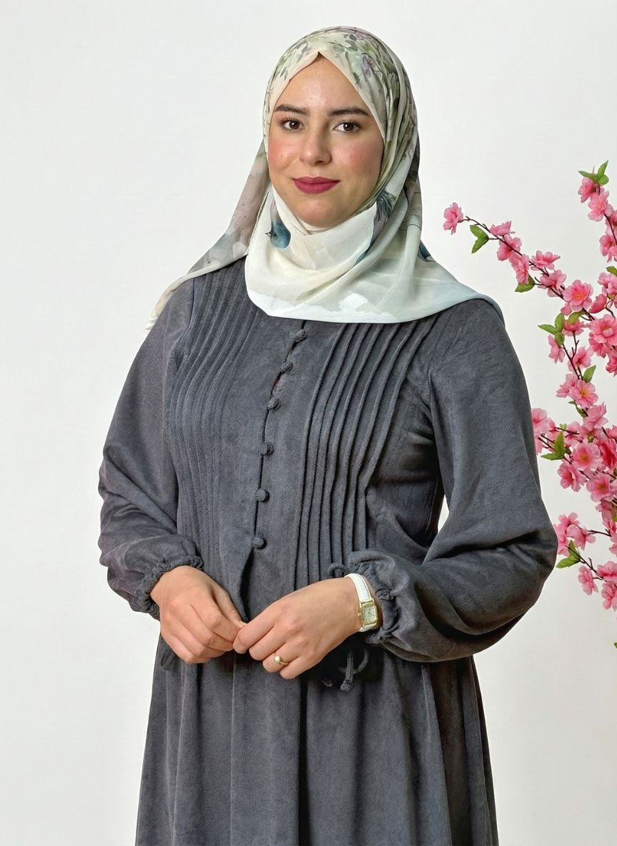 طقم نوران الرمادي