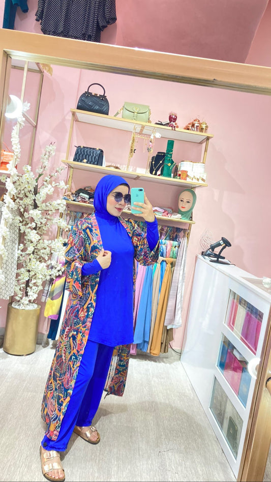 Burkini Bleu Roi Sans Kimono