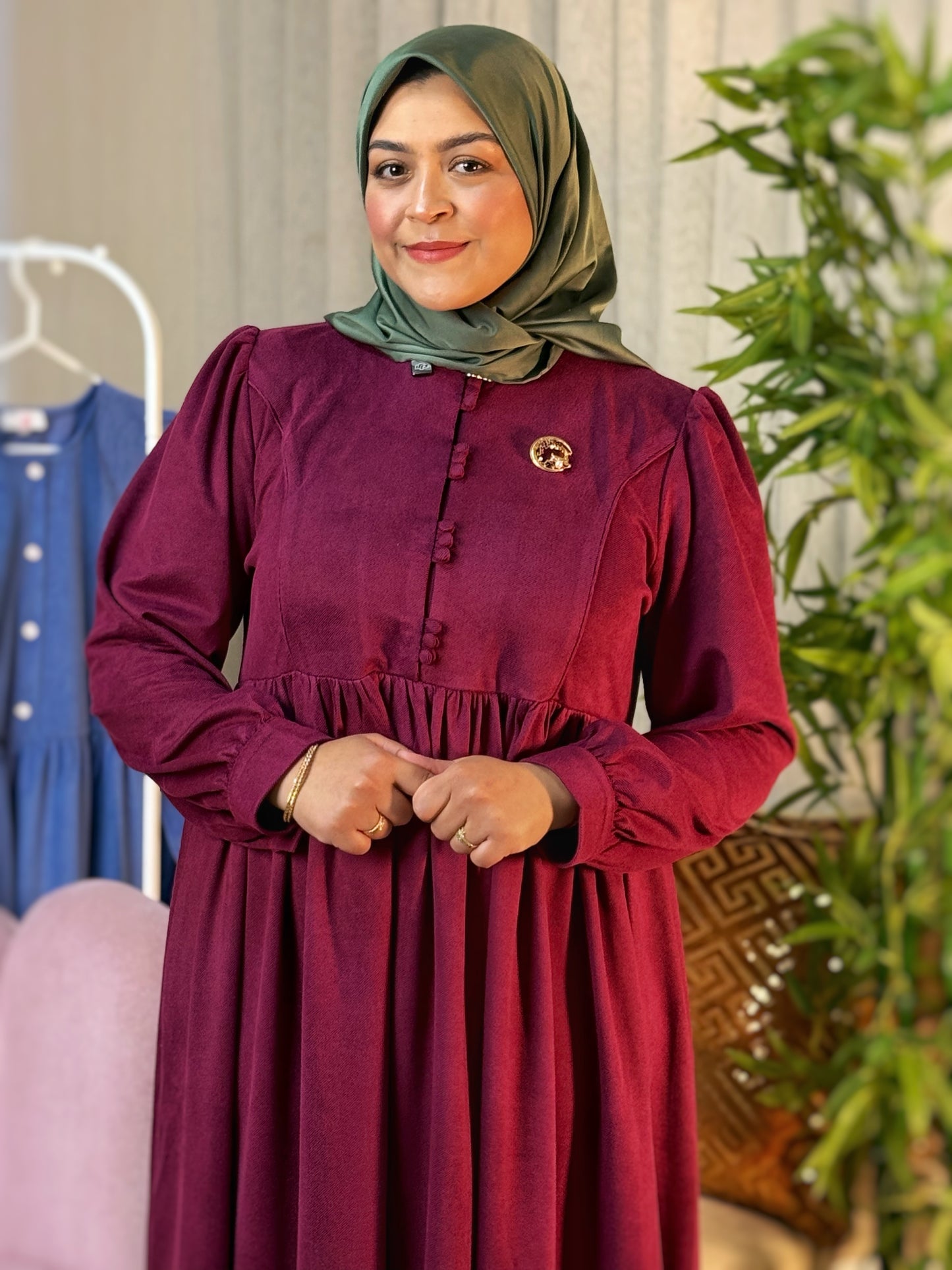 Robe BAHIYA Burgundy