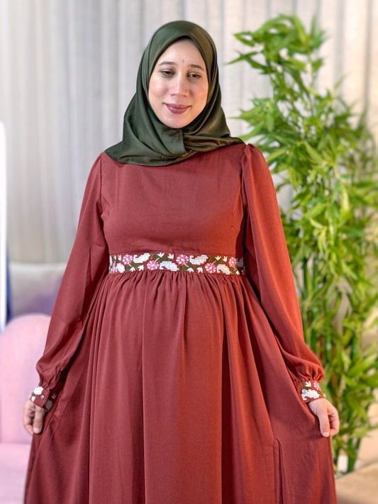 Robe FIRDAOUS Rouge Brique