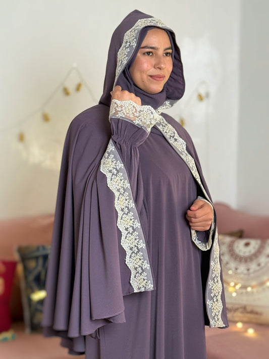 ABAYA MAYMONA Mauve