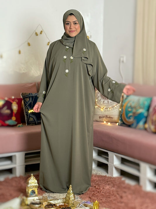 ABAYA SALAMA Vert