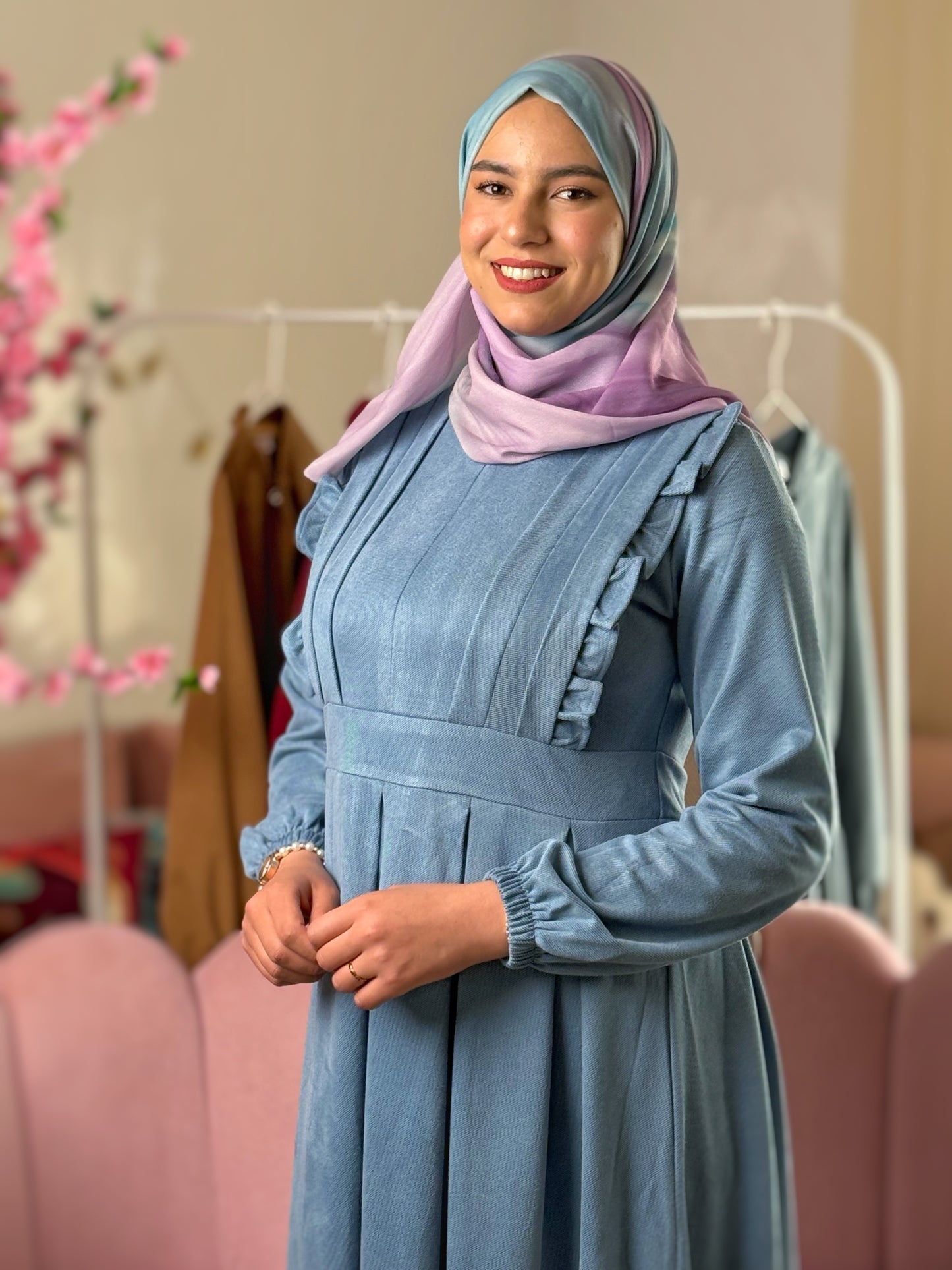 Robe Samah Bleu