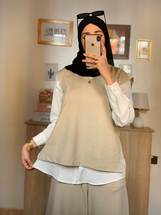 Ensemble Kawtar Beige