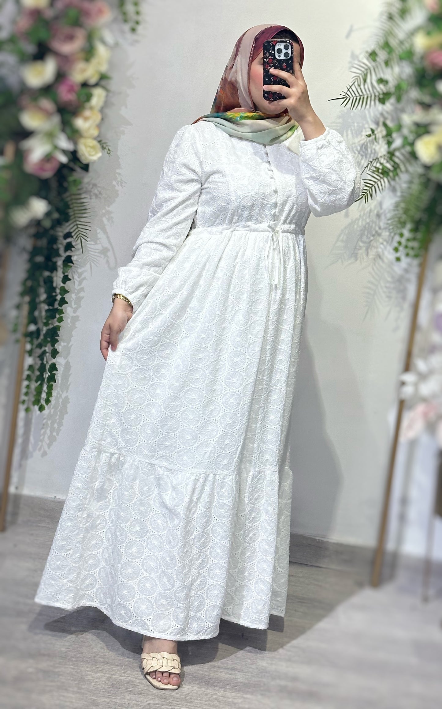 Robe BRODRIE FLEURIE