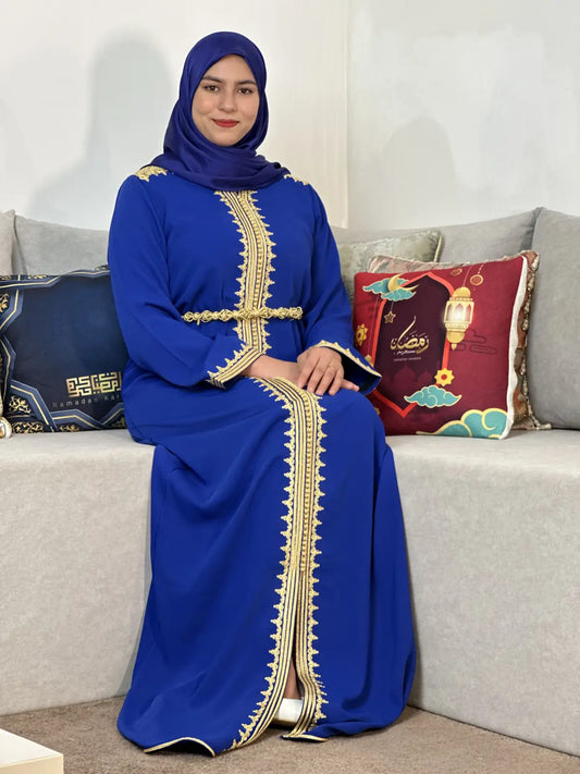 CAFTAN Bleu Roi