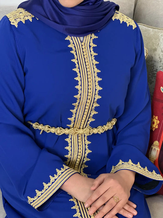 CAFTAN Bleu Roi