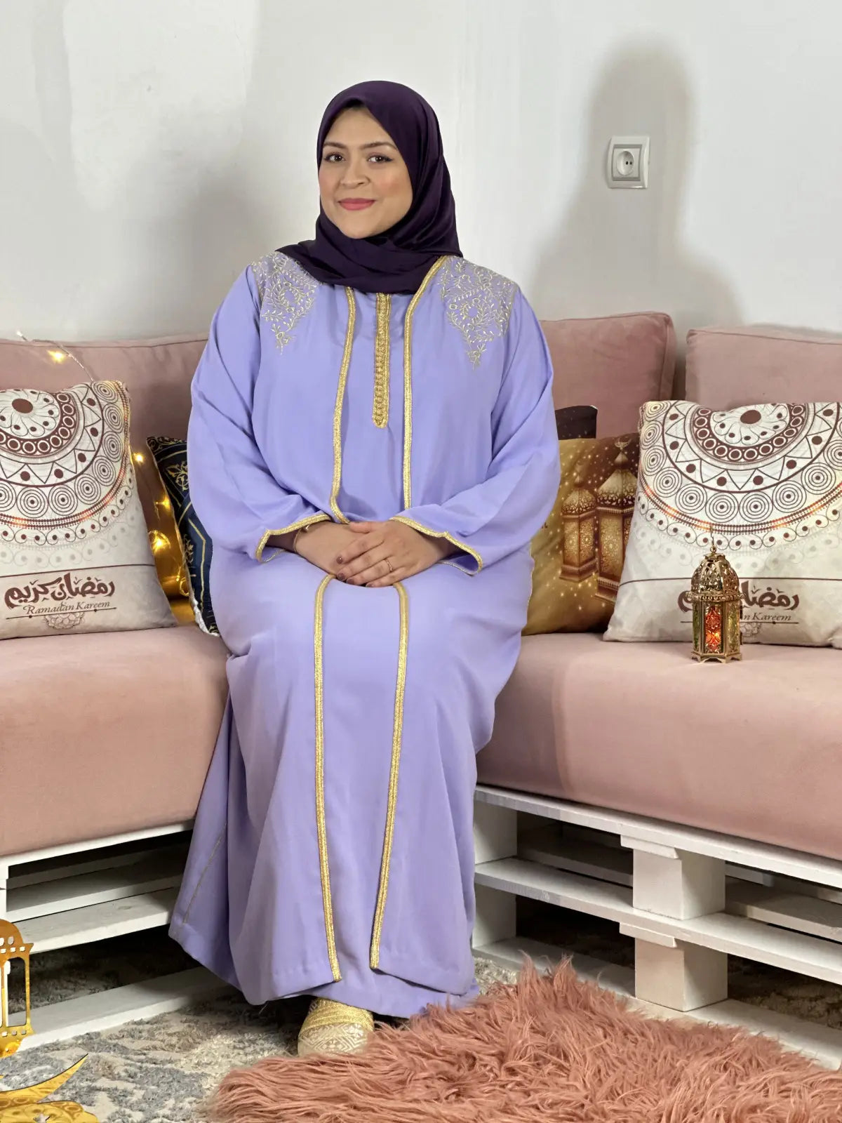CAFTAN ABAYA Mauve