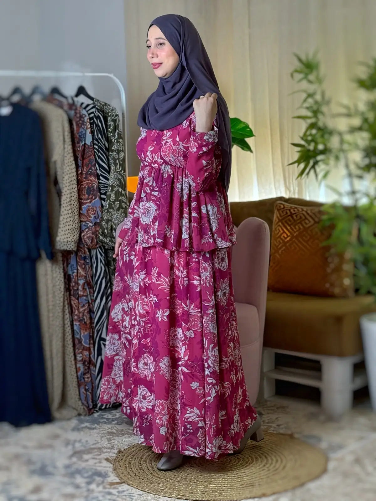 Robe NOUHA Fuchsia