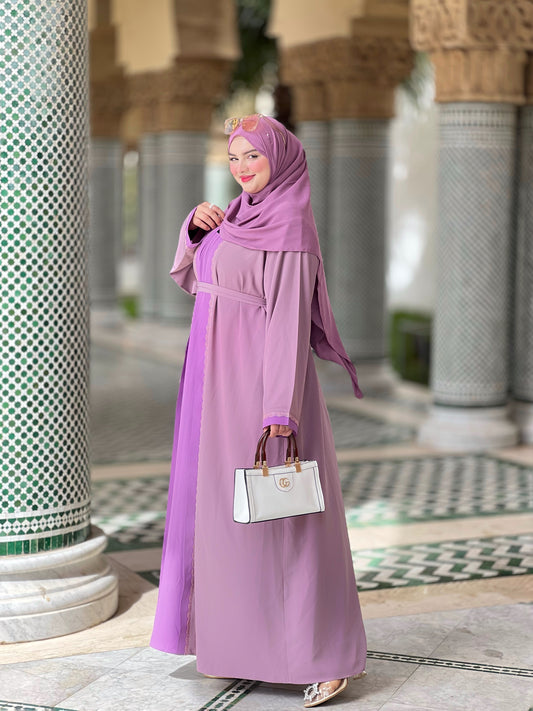 ABAYA HALA MAUVE