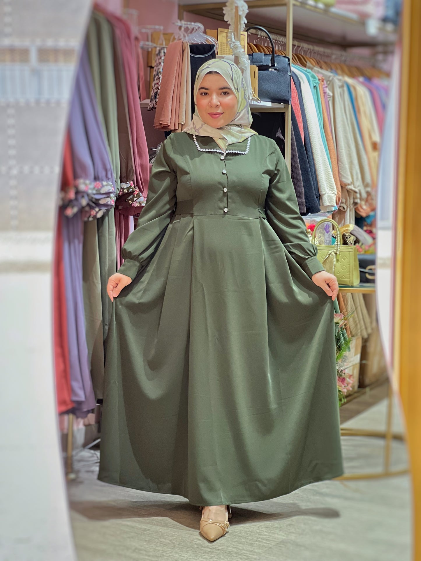 Robe SIDRA Vert