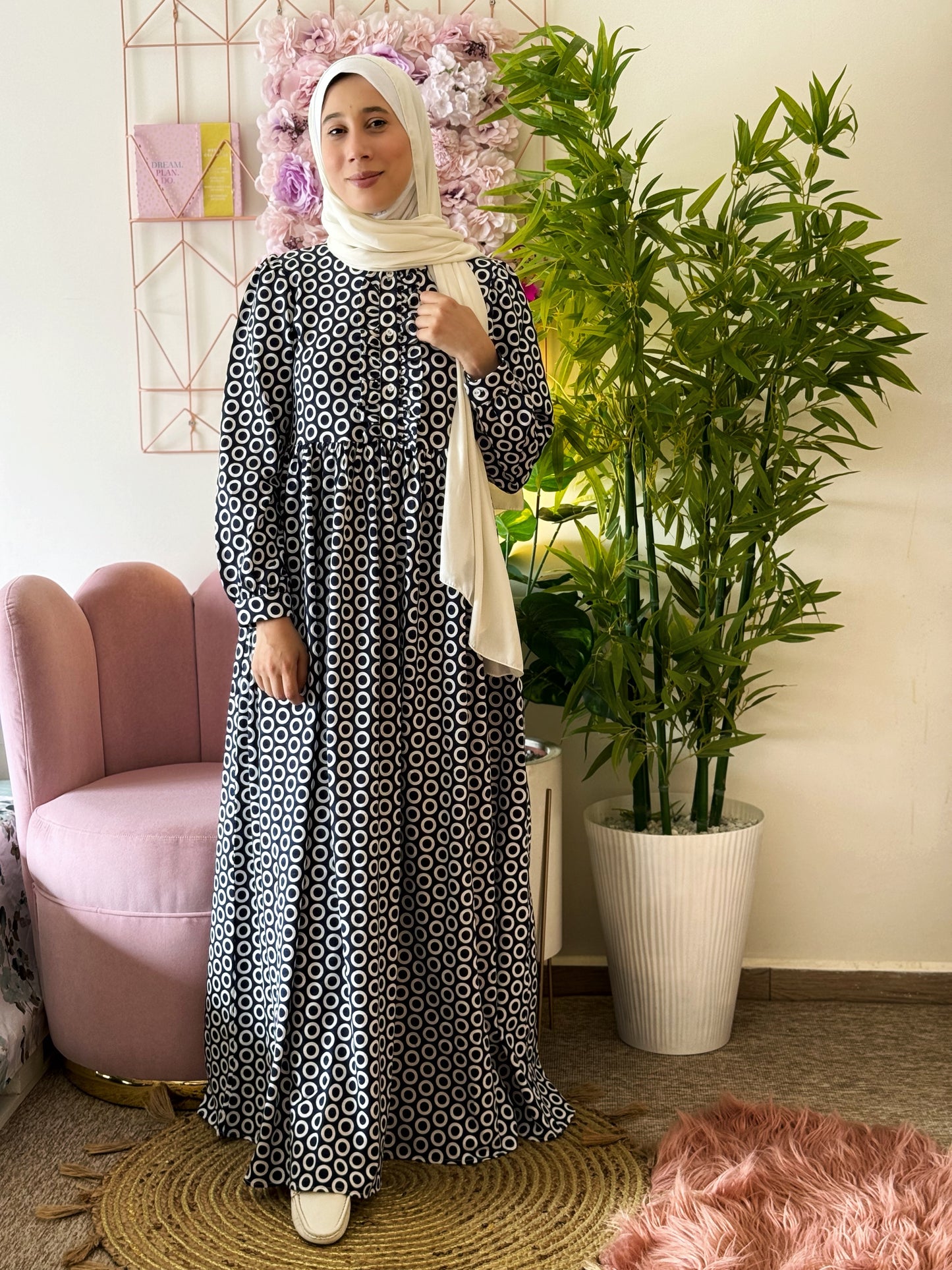 Robe Hidaya Bleu