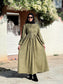 Robe NISRINE Vert Olive