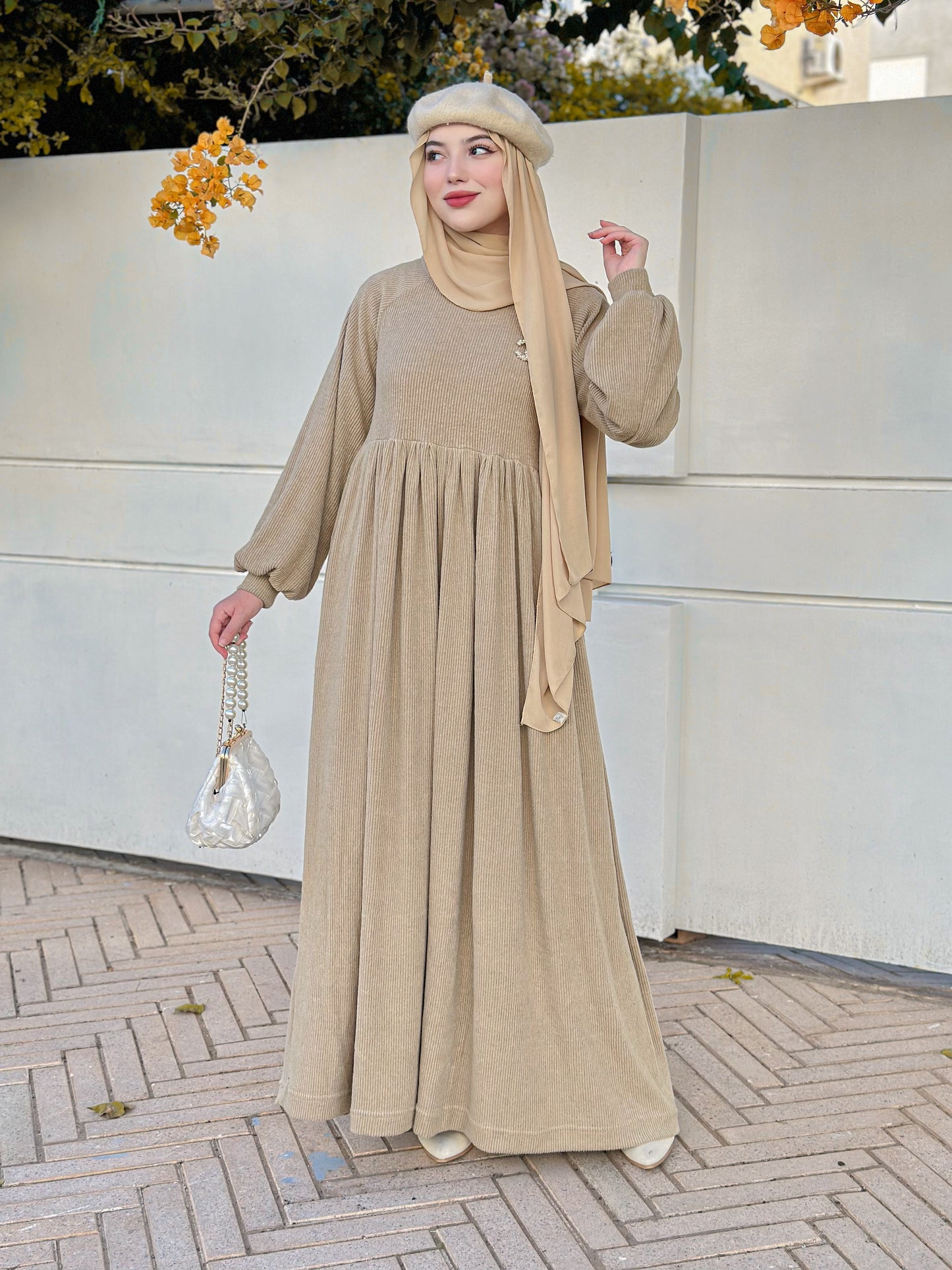 Robe Ouissam Beige