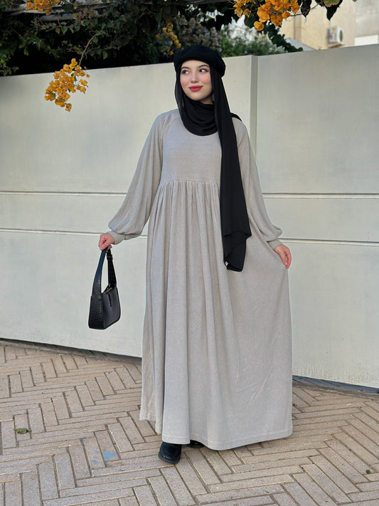 Robe Ouissam Gris Clair