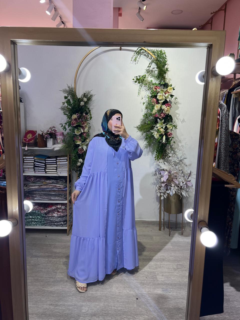 ABAYA YAMAMA Mauve Claire